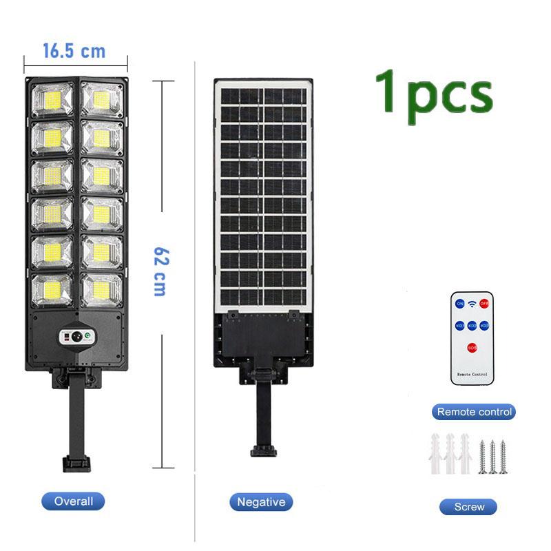 Мощные солнечные фонари для улицы, сверхяркий солнечный уличный фонарь 720 LED, солнечный настенный светильник, солнечный прожектор для гаража, сада, двора