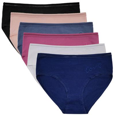 Женское нижнее белье, хлопковые трусы с высокой талией, женские трусики для мам, трусики, нижнее белье больших размеров, партия 6 шт.