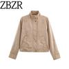 Za Autumn New Women Clothes 2025 Western Style Fashion Temperament Suede Effect Jacket 3046278
