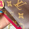 [Pre-Owned] Flore Flower Buckle Classic Monogram Coated Canvas With Calfskin Flower Chain Clutch Shoulder Crossbody Bag - Fair #OFD3QL