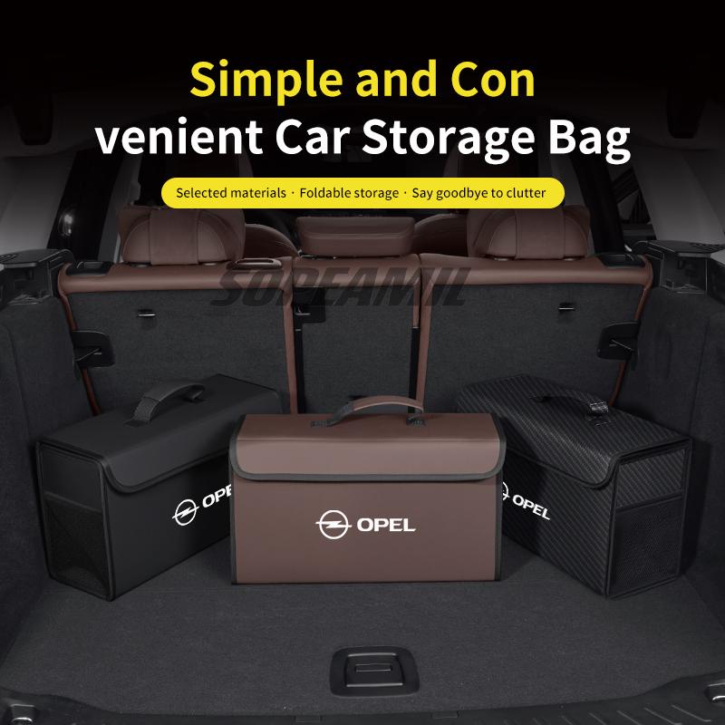 ulvc3 Car Trunk Organizer Box Tailbox Stowing Tidying Storage Bag For Opel OPCline ASTRA CORSA INSIGNIA MOKKA VECTRA ZAFIRA GTC Tigra