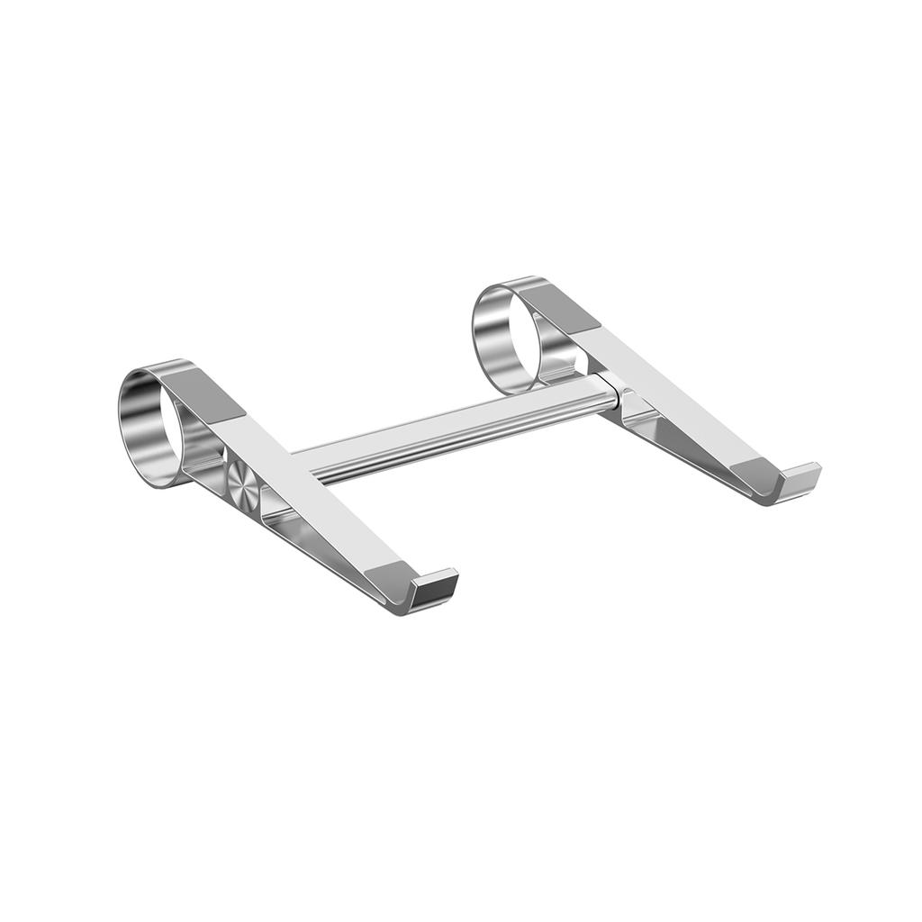 0022 Portable Aluminum Laptop Stand Desktop Riser Cooling Pad Foldable Storage Ergonomic Design for Home/Office