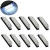 10PCS Amber/Red /White Side Marker Clearance Lights 6 LED for Truck Trailer Lamp 12V Truck Indicators Light Lorry Lighting