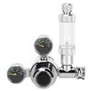 Stainless Steel Aquarium CO2 Bubble Regulator Counter Water Plants Cylinder Flow Valve