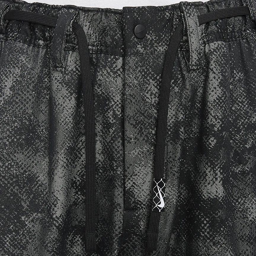 Nike Повседневные брюки мужские черные умеренные прямого кроя FZ0649-010