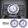 2025 Для Mercedes-Benz 1 шт. 29 мм Маленькая наклейка для управления медиасистемой автомобиля Для Mercedes Benz A C E R M класса CLA GLA AMG W204 W210 W124 W
