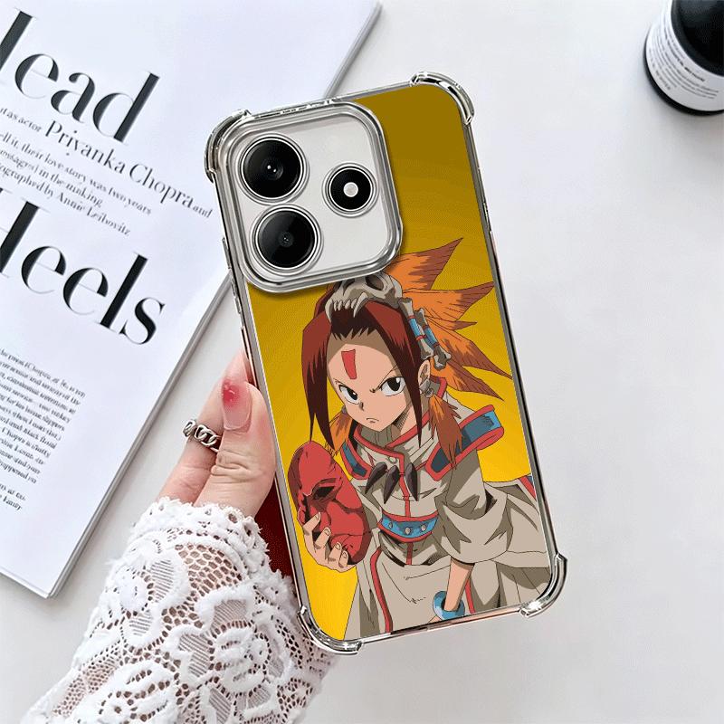 Аниме Шаман Кинг Покрытие Чехол для телефона Для Xiaomi Redmi Note 14 15 Pro Plus 13 12 11 11S 11T 10 9S 9 5G Противоударный Подушка безопасности Чехол
