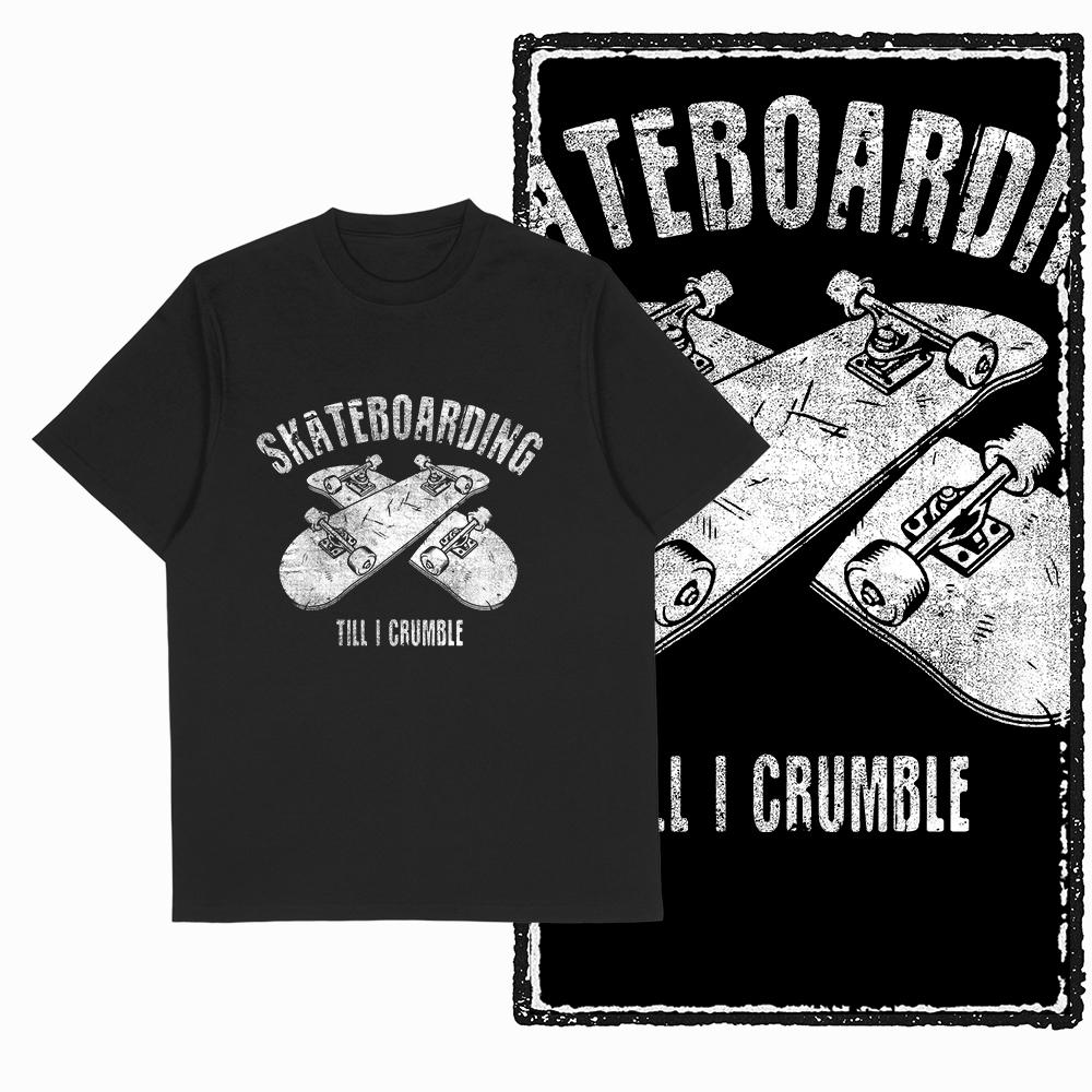 Coolmind YD скейтборд Хлопковая Эксклюзивная Графика Мужская футболка для мужчин хлопок Большой Размер скейт Крутая ЧЕРНАЯ мужская оригинальная футболка