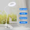 Перезаряжаемый зажим на зажиме светодиодные фонари настольная лампа уход за глазами для чтения учебы освещение