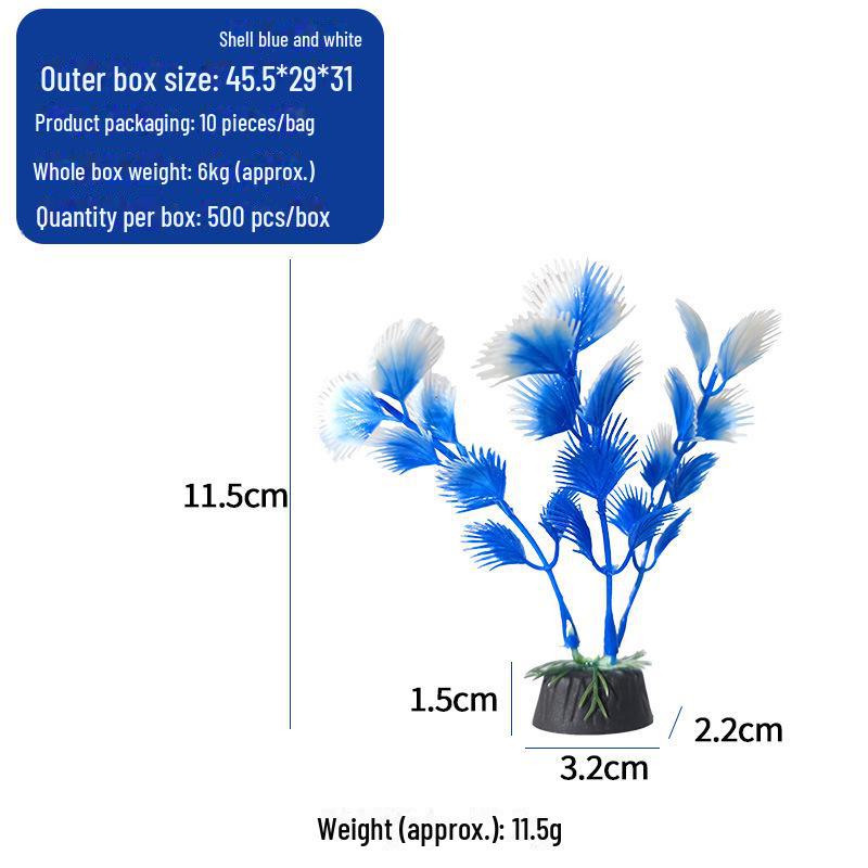 Decorative Aquarium Plants: 10 Cm Artificial Coral Seaweed & Moss Grass