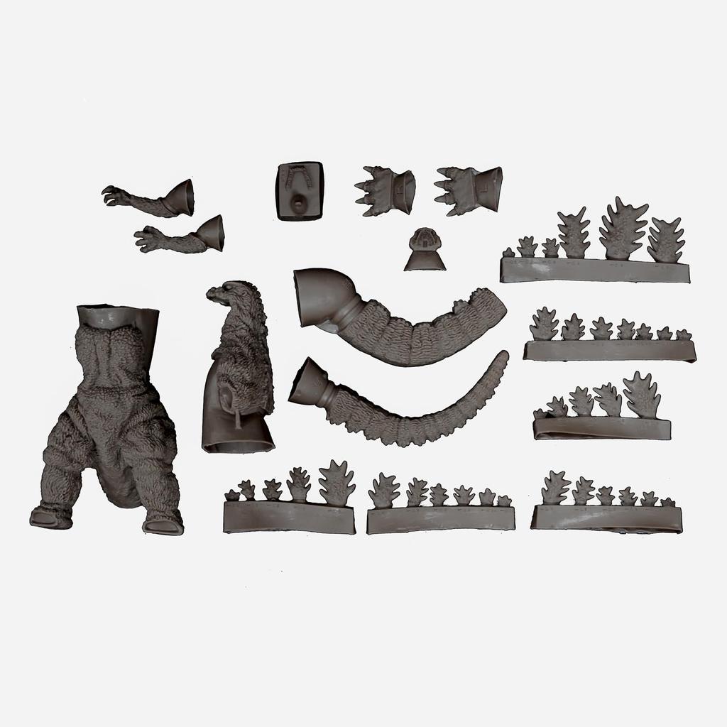 Godzilla Soft Vinyl Kit Reprint Edition Scale Soft Vinyl неокрашенный сборочный комплект (1984) 1/400 1/400