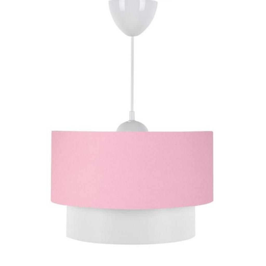 Cake Single Pendant Chandelier Pink Fabric Bedroom Children's Room Living Room Chandelier