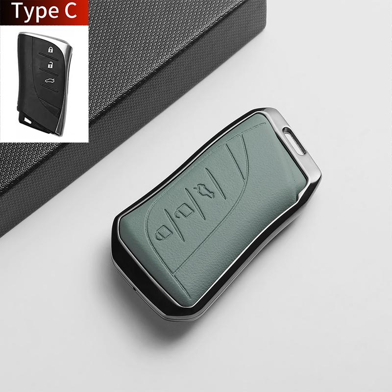 Leather Metal Car Smart Remote Key Case Cover For Lexus NX ES UX US RC LX GX IS RX 200 250h 350h LS 450h 260h 300h UX200