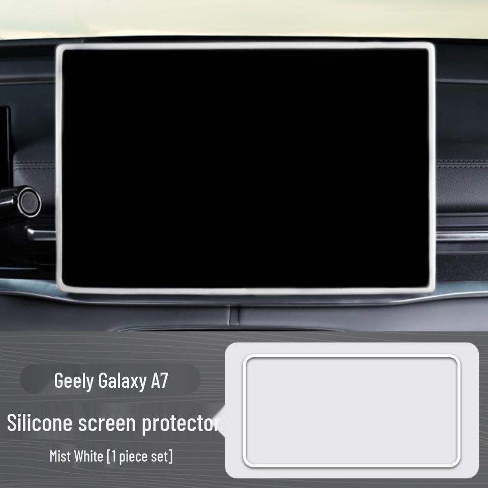 Защитное стекло для экрана Geely Galaxy A7: Силиконовый противоударный чехол для внутреннего экрана