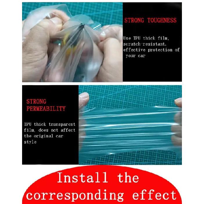 For Mercedes Benz Class-E W213 Car Interior Center Console Transparent TPU Protective Film Anti-scratch Repair Film