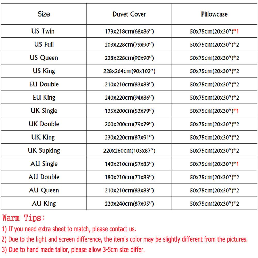 Набор постельного белья с 3D-печатью из микрофибры, размер США Твин, Квин, Кинг, комплекты пододеяльников, домашний текстиль