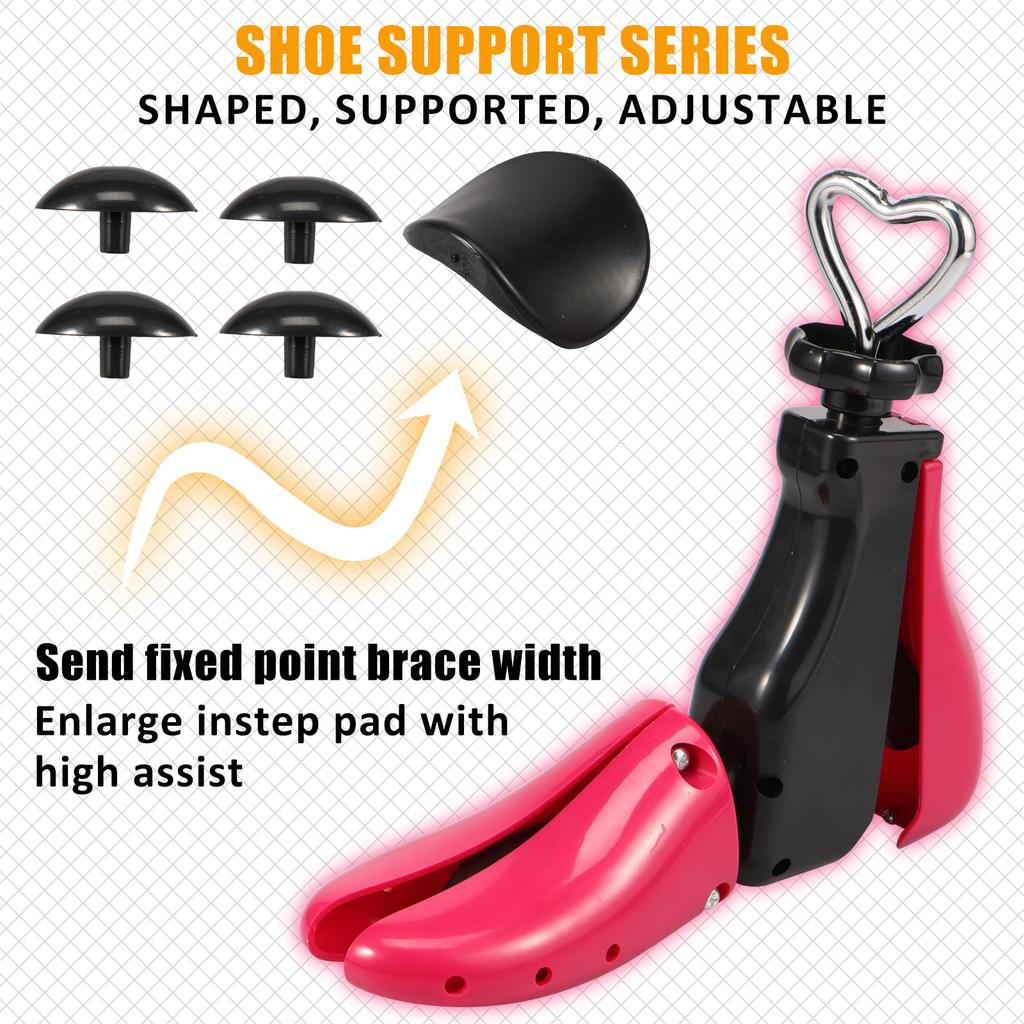 Adjustable Boot Stretcher General Used Shoe Expander Plastic Sneaker Shoe Widener with Steel Shoe Stretcher for Women and Men