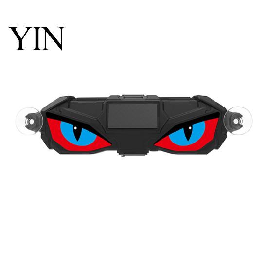Wireless LED Automotive Light 1/3Pcs Solar Demon Eye for Car Window, Devil Dynamic Lamp with Suction Cup, Auto Windshield Ambient Vehicle Window