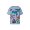 Li Ning X Chinatown Market Collaboration Back Graffiti Print Crew Neck Short Sleeve T-Shirt Men Tops AHSR903-1