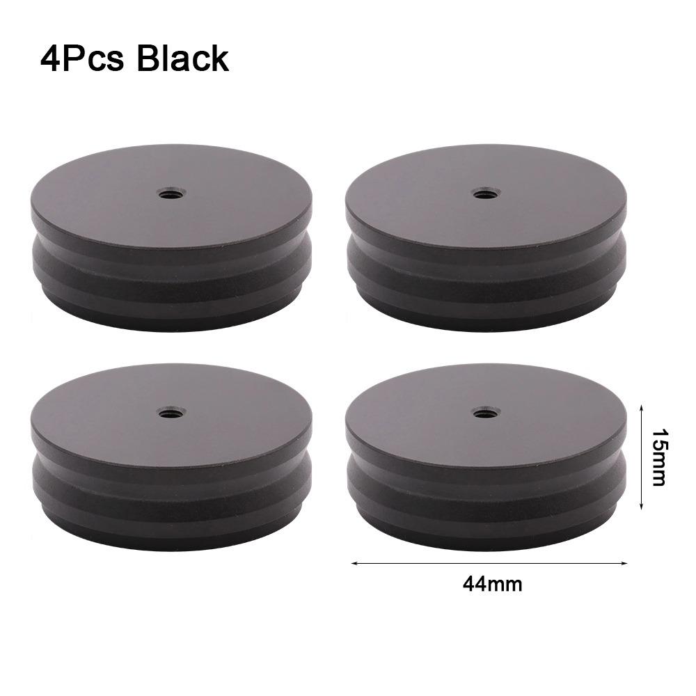 1/4Pcs Solid Full Aluminum Aluminum Isolation Feet Machined Design Speaker Cone Base Audio AMP Use
