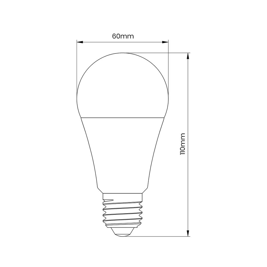 Led Bulb 6W A60 E27 3000K Twilight-Motion