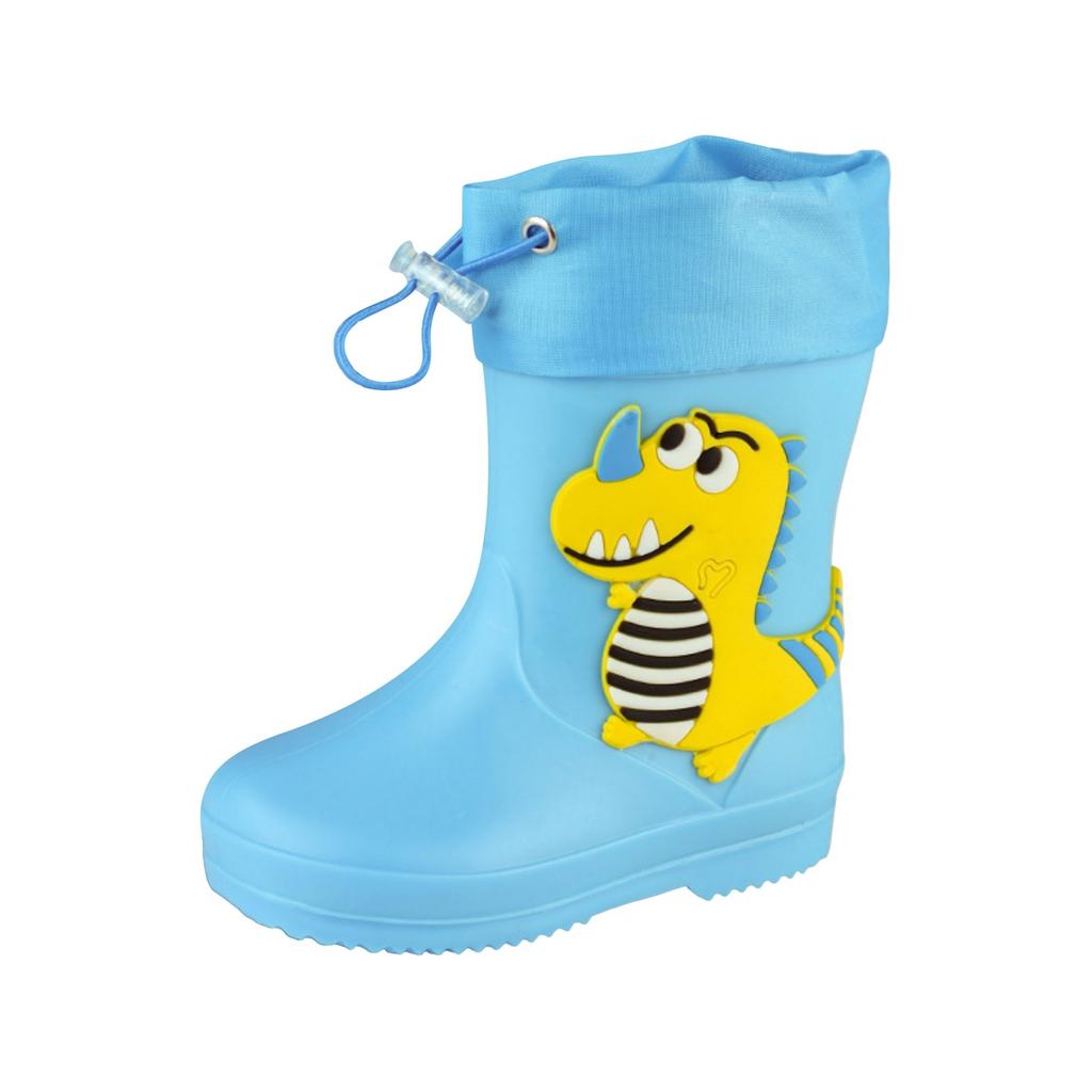 Сапоги, детские непромокаемые резиновые сапоги половинной высоты на подкладке, дождевые ботинки с завязками, нескользящие дождевые сапоги с героями мультфильмов, легкие уличные сапоги