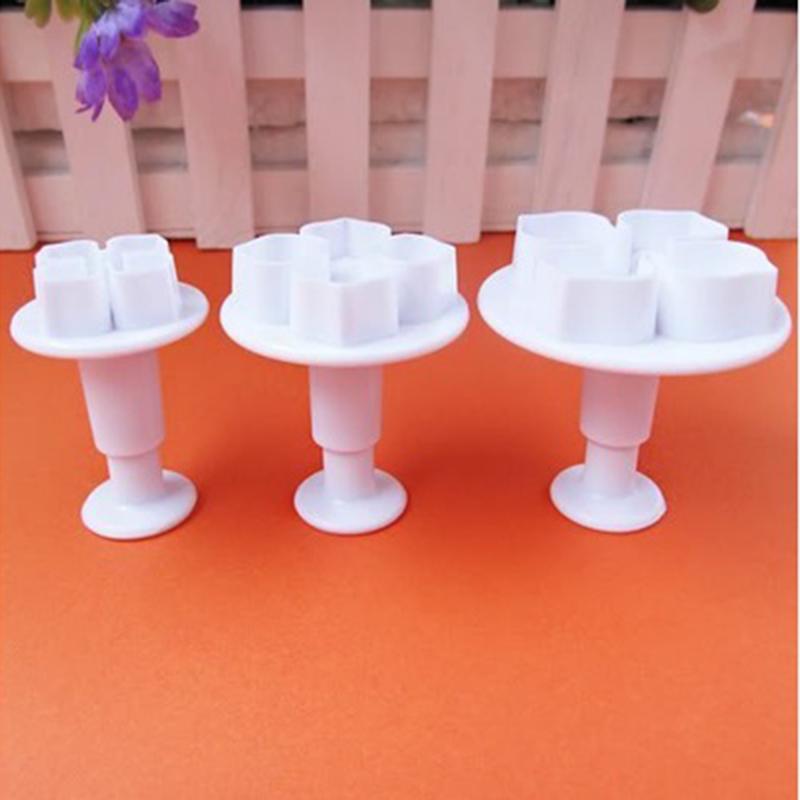 3 шт. Гортензия помадка украшение торта сахарный плунжер резак форма для цветов