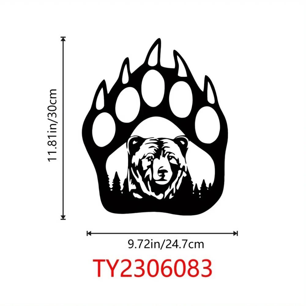 1 шт. Металлический настенный декор, медвежья лапа, декор для гостиной, настенный знак, металлический декор для медведя, украшения в деревенском стиле для охоты на медвежью лапу