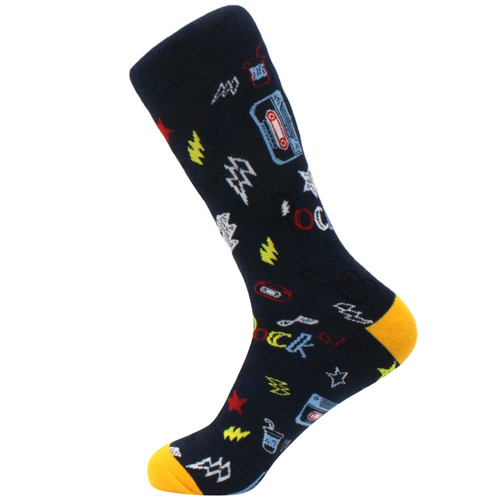 Яркие мужские зимние носки гребенной хлопок мягкие теплые смешные счастливые мужские женские длинные носки Calcetines de hombre деловые