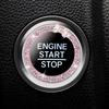 Декоративное кольцо для кнопки старт-стоп двигателя автомобиля - Кольцо для кнопки запуска двигателя автомобиля | Кольцо для кнопки старт-стоп двигателя с точками из страз | Зажигание с кнопкой пуска