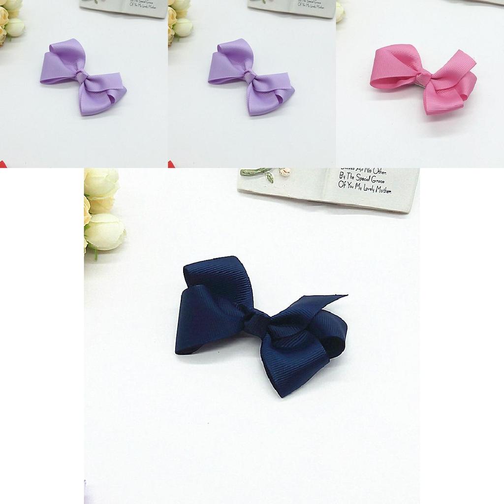 Детские заколки для волос с синей лентой, бабочкой-бантом, для девочек, подарочный набор