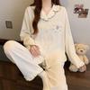 Ветровка женская весна новая высокая ценность простой лотос лист кружево цветочная вышивка домашний комплект