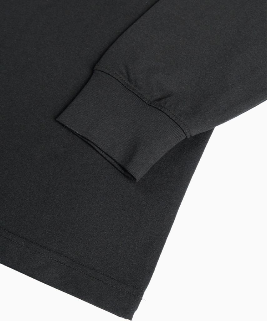 SAINTPAIN Sp Cross Heavyweight Henley Neck Long Sleeve Black
