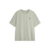 Soft Comfortable Loose Versatile Round Neck Pullover Short Sleeve T-Shirt Unisex Tops Dry-Grass-Gray AHSU743-12