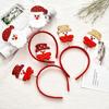 Обруч для волос Декор с рогами Эластичный головной убор Декор с рогами Санта-Клауса Обруч для волос Аксессуары для волос