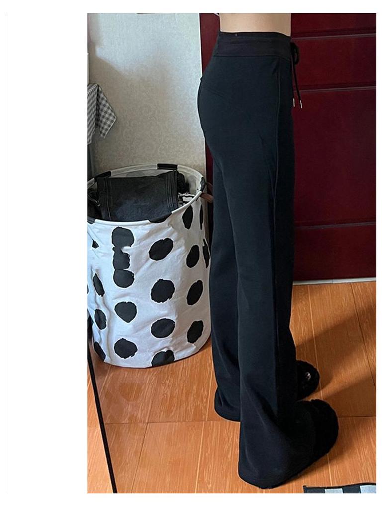 Women's 2024 Autumn White-Gray Micro-Flared High-Waisted Yoga Pants: Slimming, Hip-Lifting, and Casual.