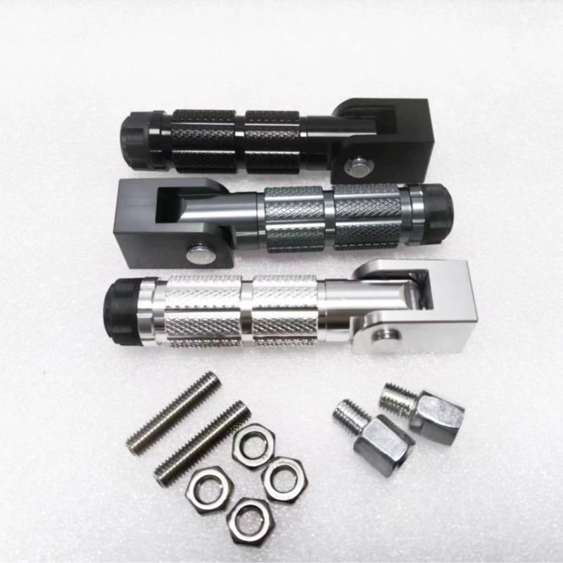 Reposapiés plegables universales CNC para motocicleta y bicicleta eléctrica de aleación de aluminio