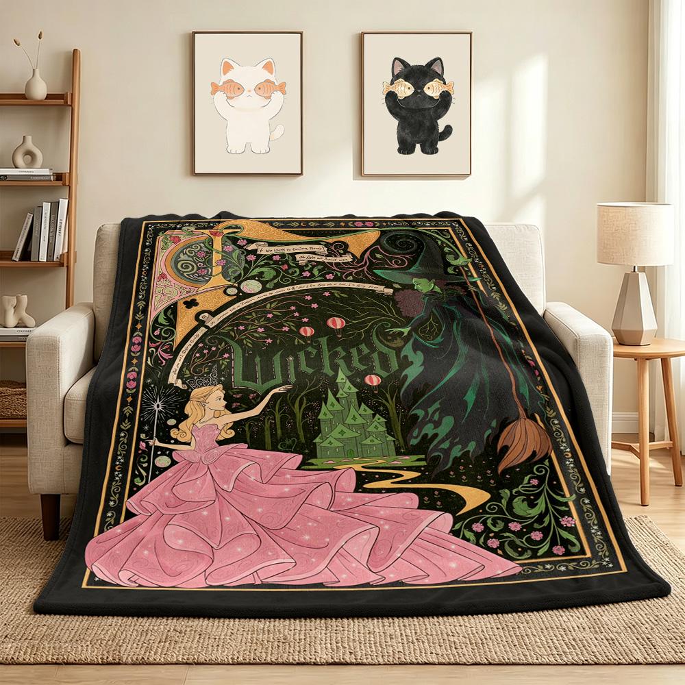 Fantasy World Flannel Blanket Throw Blanket Soft Warm Sofa Bed Camping Home Decor Unique Christmas Gift C9211863