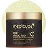 Патчи для лица Medicube Deep Vita C Патчи-тонер с витамином С для выравнивания тона кожи 500 000 PPM витаминной воды и 3 вида витамина Увлажняющие и обновляющие