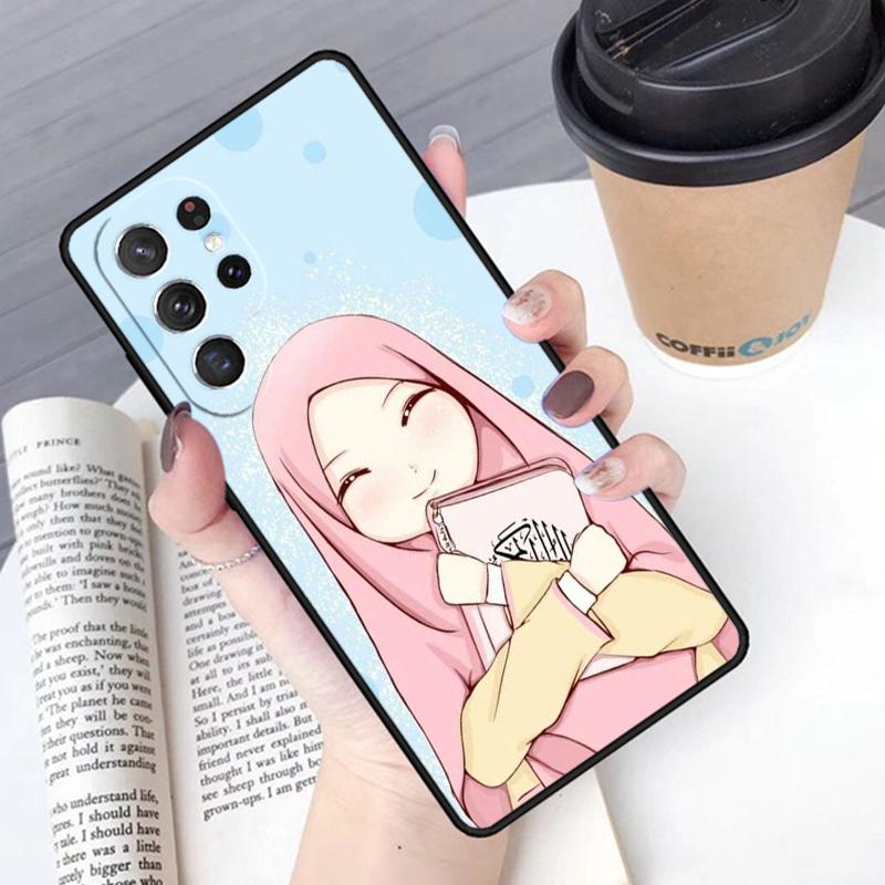 Хиджаб Лицо Мусульманский Исламский чехол для телефона Обложка Для Samsung Galaxy S24 S25 Ultra S21 S22 Ultra S10E Note 10 Plus Note 20 FE S23