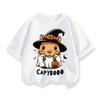 New Cartoon Kapibala Print Children's Short-sleeved T-shirt, Pure Cotton Summer Children's Clothing