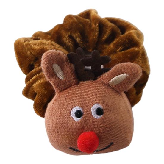 Рождественский утиный воротник Эластичный плюшевый воротник для питомца Санта-Клаус Рождественская елка Шея