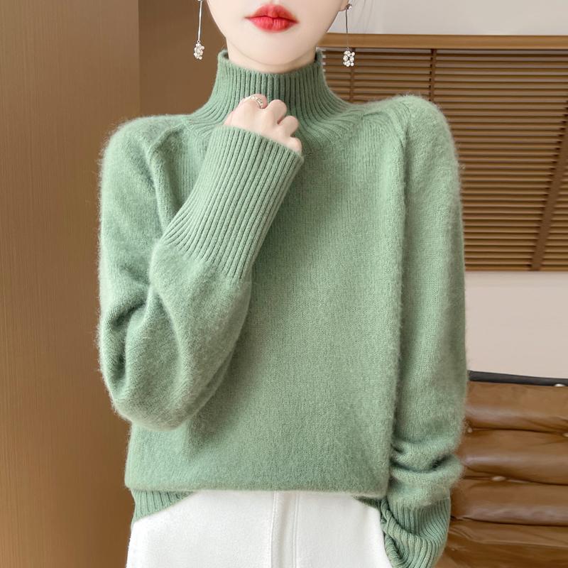 Женский кашемировый свитер Qinghe кашемир 30% кашемир 70% шерсть теплый и модный универсальный осенне-зимний