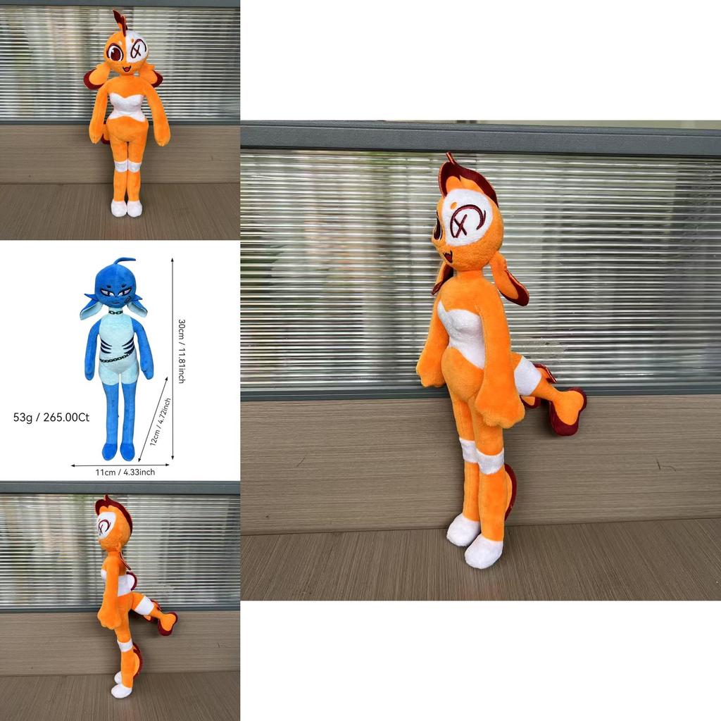 Плюшевая игрушка рыба-клоун с мягким наполнителем из кристального волокна для детей и коллекционеров