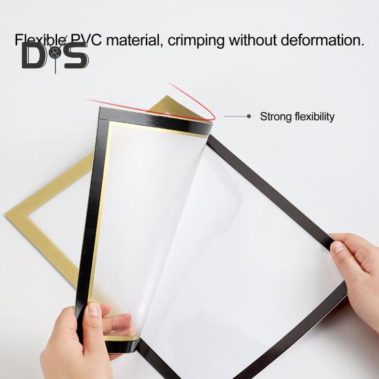 10 шт. A3/A4/A5/A6/8K магнитный держатель для знаков настенный самоклеящийся фоторамка для показа фотографий документ бумага постер произведение искусства картина держатель