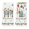 Christmas Dish Towels Microfiber Kitchen Cleaning Cloths Absorbent 40x60cm Plates Pots Dishes Holiday Home Decor