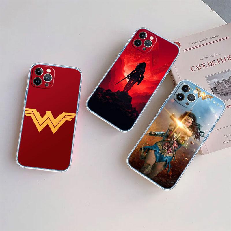 Wonder Woman Transparent Phone Case for Motorola Moto G7 G8 G9 G84 G85 G73 G24 G15 Z2 Play Power Plus