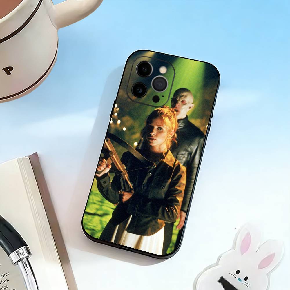 Чехол для телефона Баффи из фильма Для iPhone 17, 16, 15, 14, 13, 12, 11 Plus, Pro Max, Другие Мягкий Черный Чехол