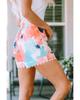 Azura Exchange Water Marbling Print Lace Trim Shorts
