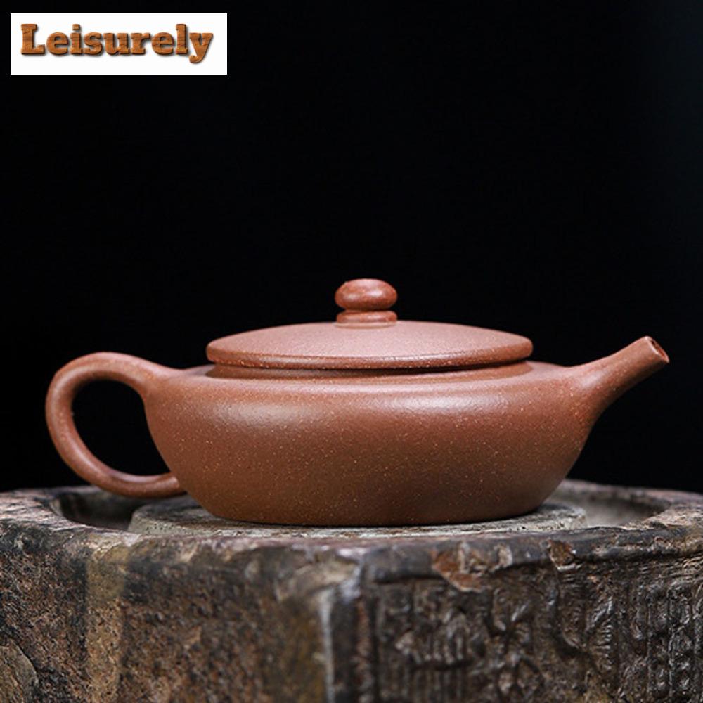 120ML Vintage Yixing Purple Clay Teapots Handmade Bian Chen Pot Raw Ore Section Mud Tea Maker Kettle Zisha Tea Set Tea Services
